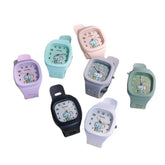 Cute Silicone Trendy Luminous Sports Student Square Good-looking Watch - Show Gadgets